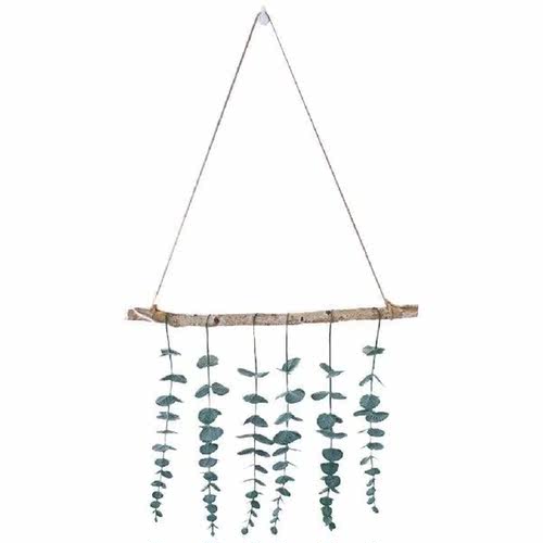 Plastic Eucalyptus Leaves Fake Plants Wall Hanging Decor for