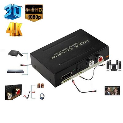 1080P HDMI Audio Extractor Converter Splitter 4k 5.1 DTS HD