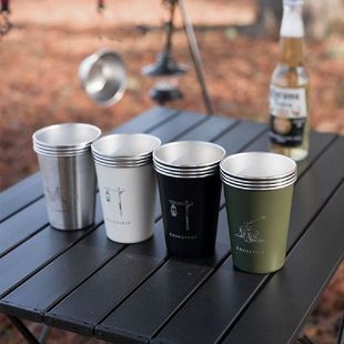 350ML Outdoor Camping Tableware Travel Cups Set Convenience