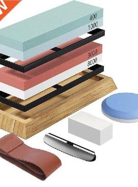 New Whetstone Knife Sharpening Stone 4 Side Grit 400/1000