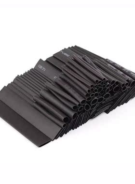 7Sizes Black 127PCS Polyolefin 21 Heat Shrink Tubing Insula