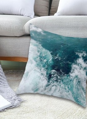 45*45cm Fashion Teal Blue Pillowcase Cushion Cover Ins Pillo
