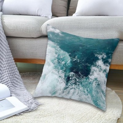 45*45cm Fashion Teal Blue Pillowcase Cushion Cover Ins Pillo
