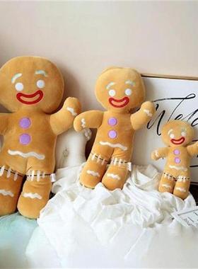 30/50/60cm Gingerbread Man Doll PP Cotton Plushies Sleeping