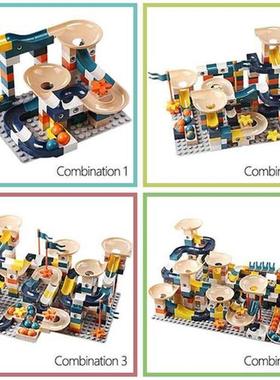 83-332PCS Marble Race Run Bricks Duploed Big Size Building B