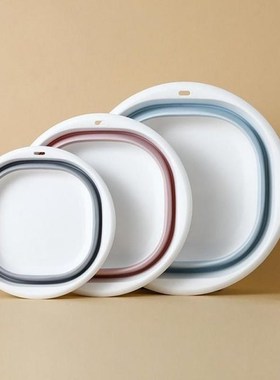 1pc Portable Folding Washing Basin Travel Household Bathroom