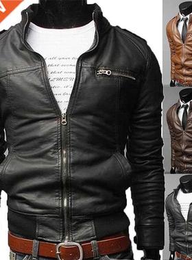 Autumn and Winter New Casual Slim ops Men's Motorcyc