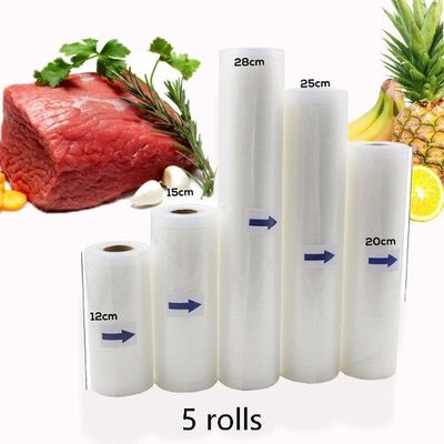 5 Rolls Sous Vide Roll Bags For Vacuum Packing Machine