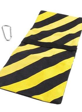 Double Zipper Balance Sandbags Orange Black Stripes Photogra