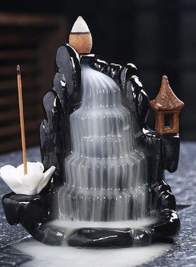 Waterfall Incense Burner Backflow Ceramic Incense Holder