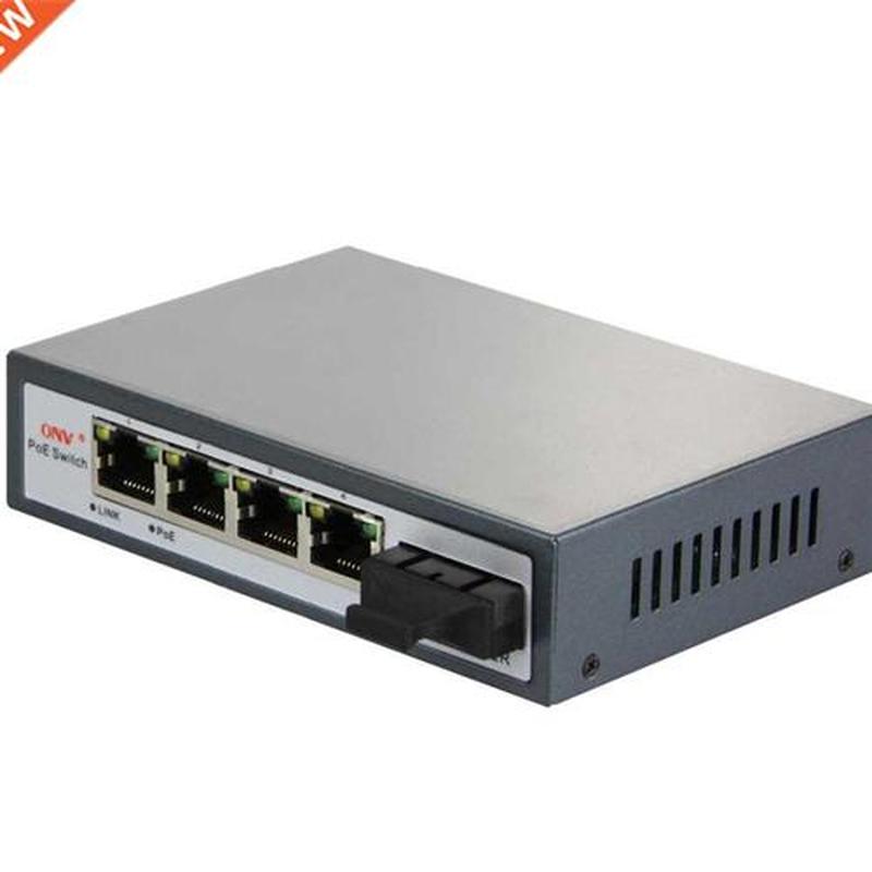 5 Port Switch 4 Port AF PoE Ports and One Fiber Uplink IEEE8