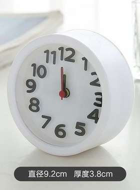 Small alarm clock contracted cartoon mute desktop alarm