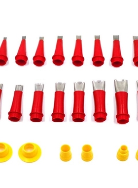 22 Pcs Stainless Steel Caulk Nozzle Applicator with Base Cau