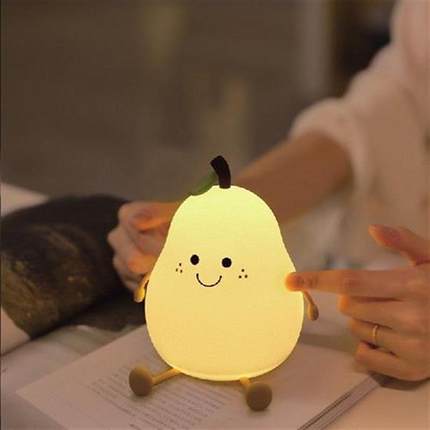 Silicone Table Lamp Led Light Baby Light Pear Night Light