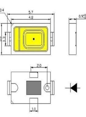 1000pcs high power 0.5w 1/2w SMD CHIP 5630/5730 red green bl
