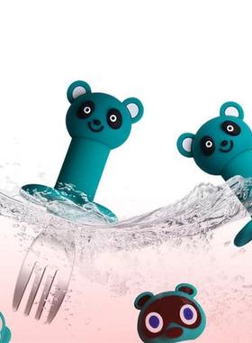 2pcs Baby Gadgets Tableware Set Children Utensil Stainless S