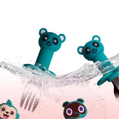 2pcs Baby Gadgets Tableware Set Children Utensil Stainless S