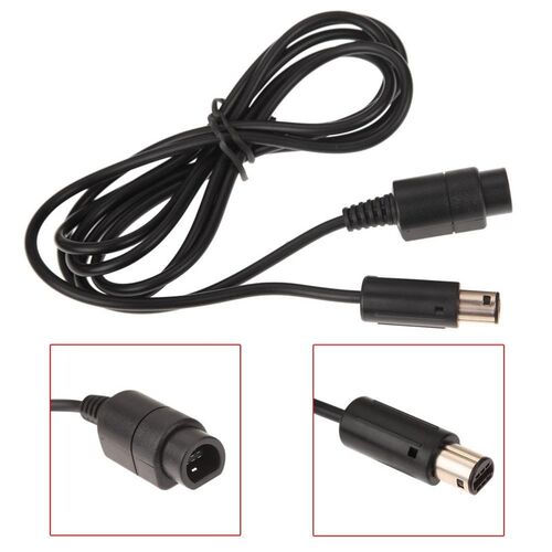1.8m Controller Extension Cable 适用于 GameCube Black Contro