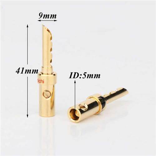 BA1401 Nakamiche Gold Plated Banana Plug Speaker Cable Wire