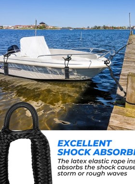 Universal Boat Bungee Dock Line Docking Rope Stretching Moor