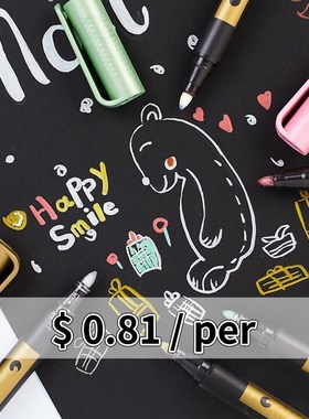 10PCs MetalliC Markers Paints Pens Cute Glitter Color Marker