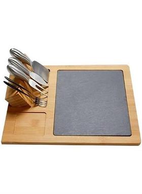 Bamboo Cheese Board Cheese Board And Knives Set Charcuterie