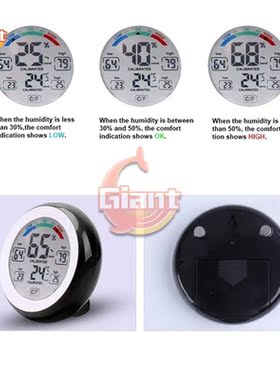 Thermometer 12V Digital LED Display Car LCD Digital Indoor H