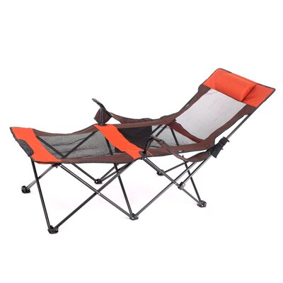 Outdoor leisure portable folding chair camping beach back ar