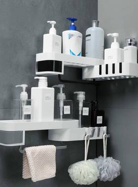 Toilet storage rack, bathroom rack, traceless rotating