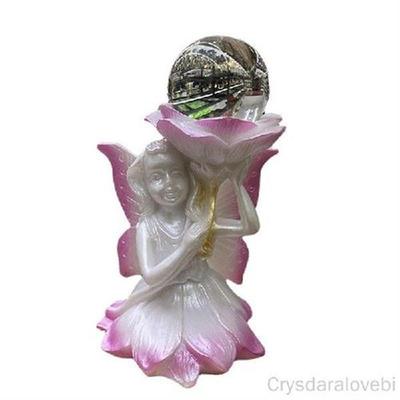 Crystal Ball Base Flower Fairy Resin Base Pendulum Crafts