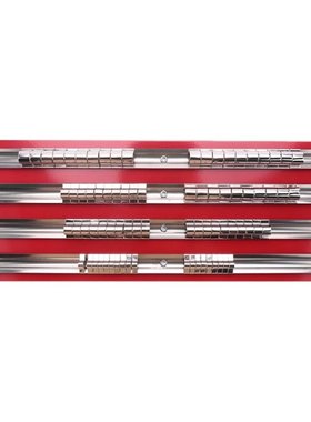 80Pc Socket Tray Rack 1/4 inch, 3/8 inch, 1/2 inch Inch Snap