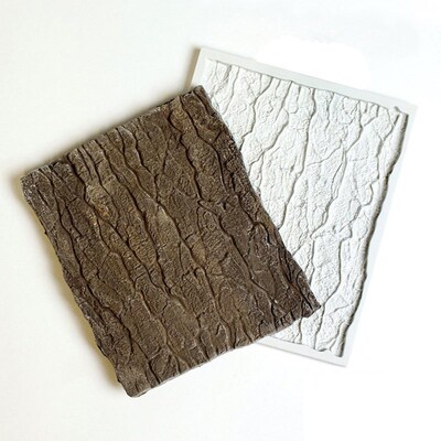 Tree Bark Fondant Silicone Mold Pastry Biscuits Chocolate Mo