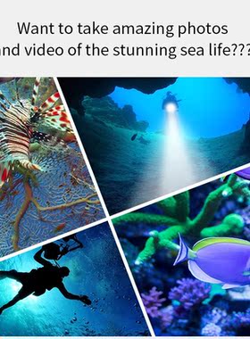 300000LM Professional Diving Flashlight Portable IPX8 Waterp