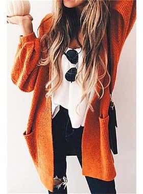 Lantern Sleeve Long Plus Velvet Oversized Cable Knit