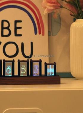 Time tube Glow tube Quasi-glow tube clock LED digital solid