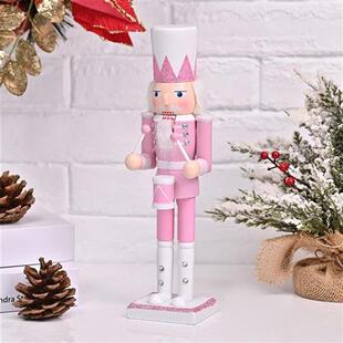 4 Pieces Nutcracker Decoration Durable 30cm Wooden for