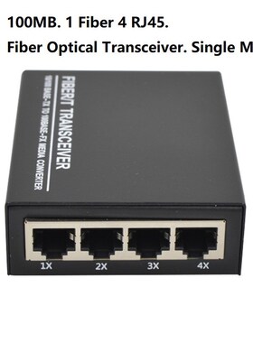 10/100M 1 Fiber port 4 RJ45 Ethernet ports Fiber Optical Tra
