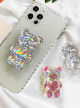 Korea Aurora Laser Bear Cell Phone Holder Grip Tok Bracket f