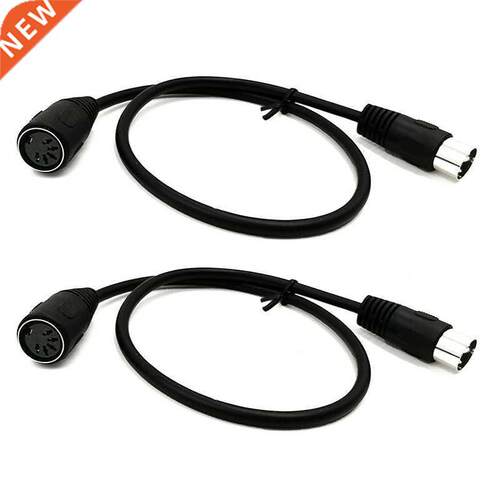 2X MIDI 5Pin Extension Cable,MIDI 5-Pin DIN Male to Female A