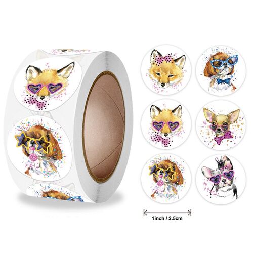 50-500pcs cartoon Animals Stickers for kids classic toys sti