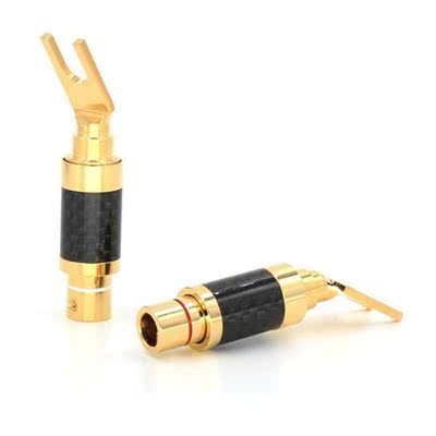 4Pcs moonsaudio CF-201(G) carbon fiber 3U Gold Plated Y Spad