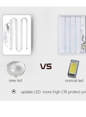 Led ceiling lamp living room rectangular intelligent remote