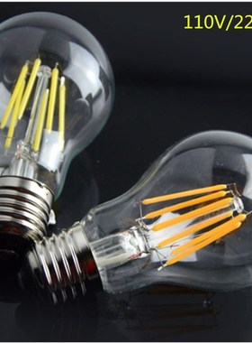 Lampada Led Lamp Led Filament Bulb 2W 4W 6W 8W E27 Glass Edi