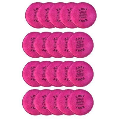 20 PACK Particulate Filter Cotton Particulate Filter