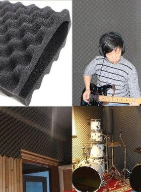 4Pcs 50x50cm Thickness 1.5cm Sound Proofing Acoustic Foam Tr