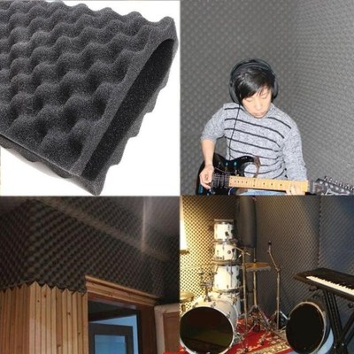4Pcs 50x50cm Thickness 1.5cm Sound Proofing Acoustic Foam Tr