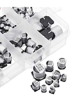 145Pcs 10 Values SMD 0.47 to 470uF Electrolytic Capacitor As