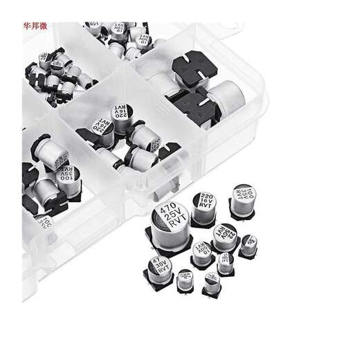 145Pcs 10 Values SMD 0.47 to 470uF Electrolytic Capacitor As
