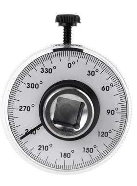 Torque Angle Ruler Protractor 360 Degree 1/2 Inch Drive Mete