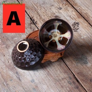 Ceramic Porcelain Tea Cup Bowl Teaware Jun Kiln Change Brush